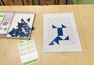 Ułożony przez ucznia tangram