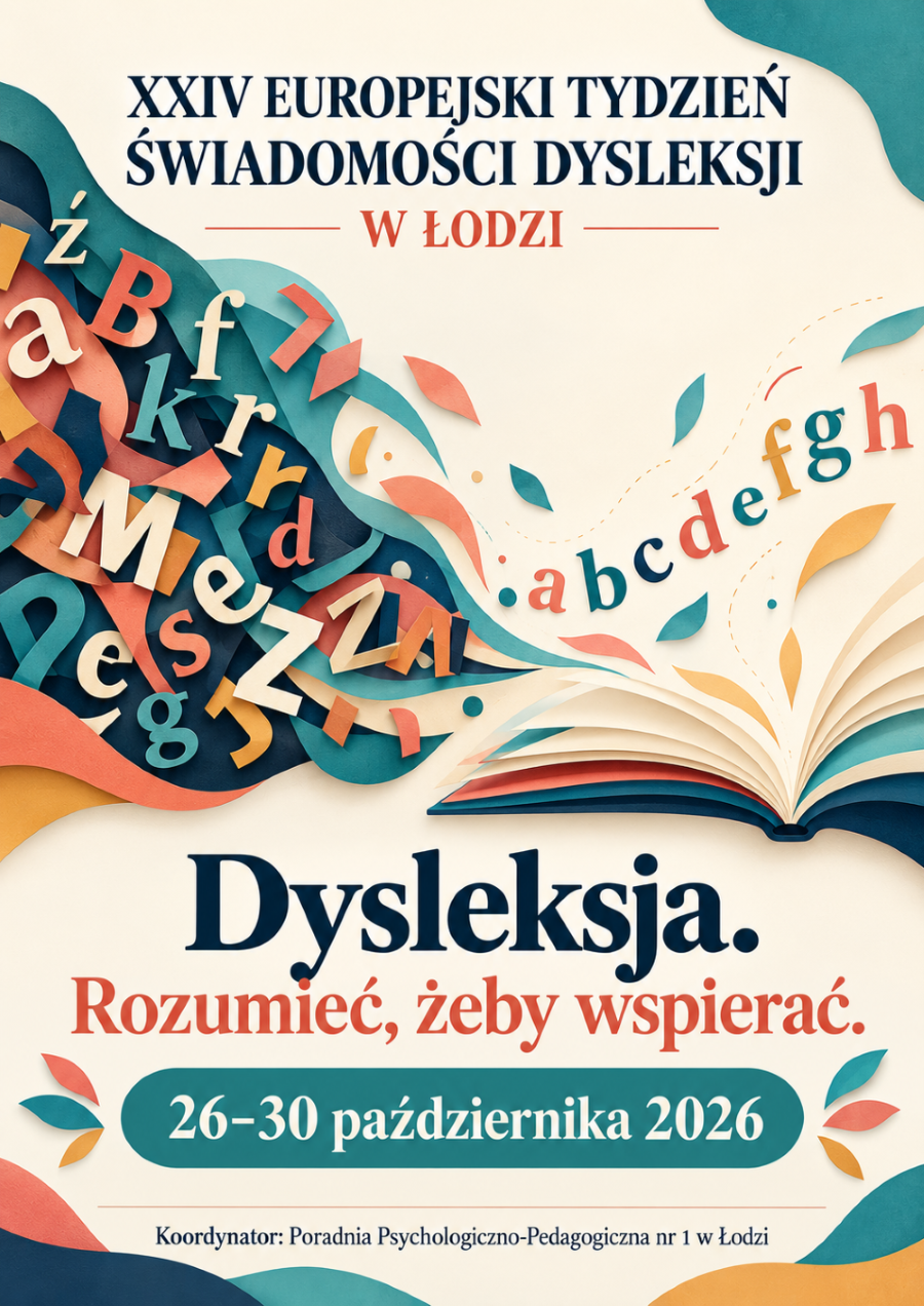 Plakat tematyczny o dysleksji